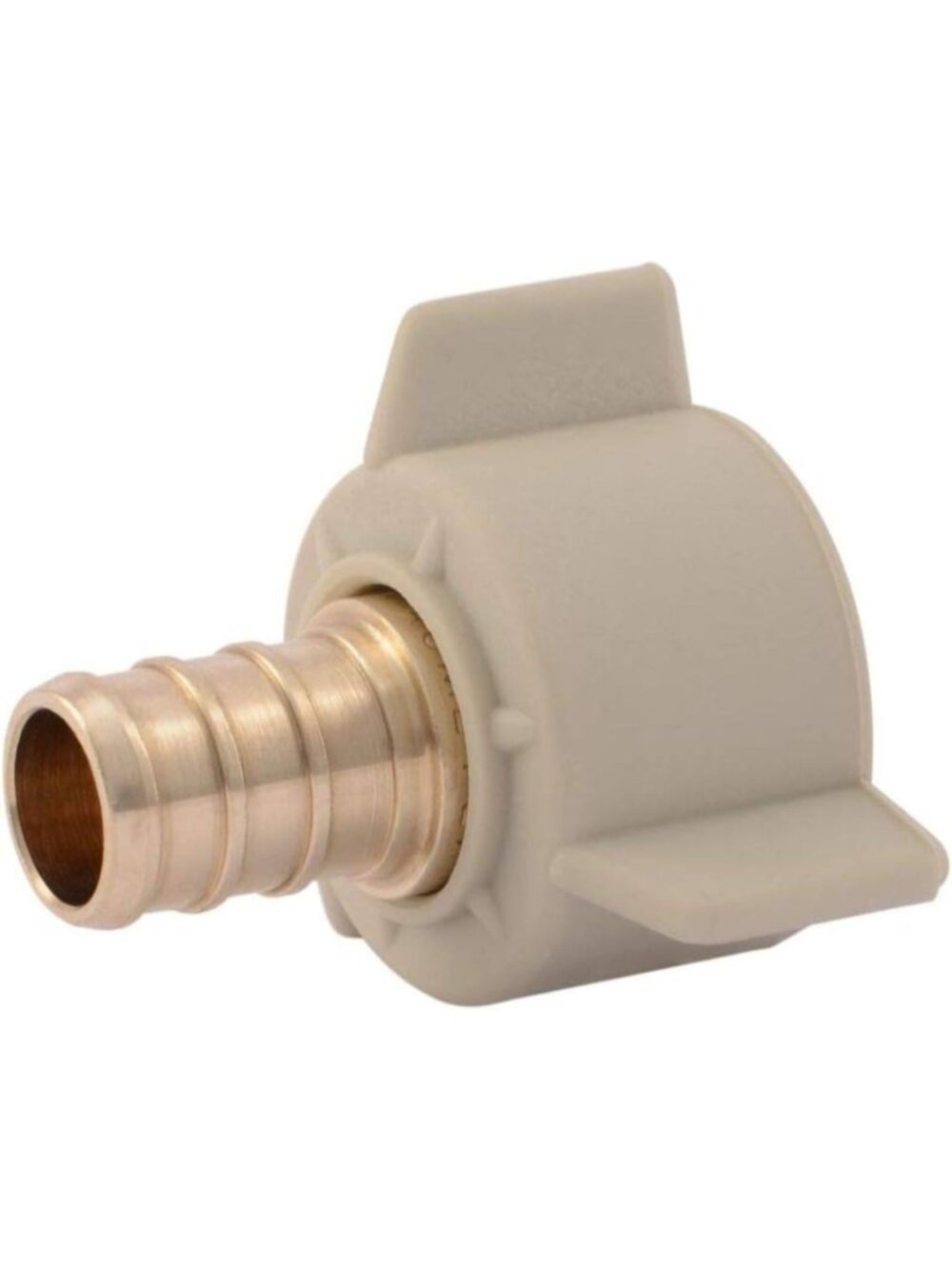 10-Pack Brass Crimp Swivel Adapters for 1/2 Inch PEX & PE-RT Plumbing Fittings